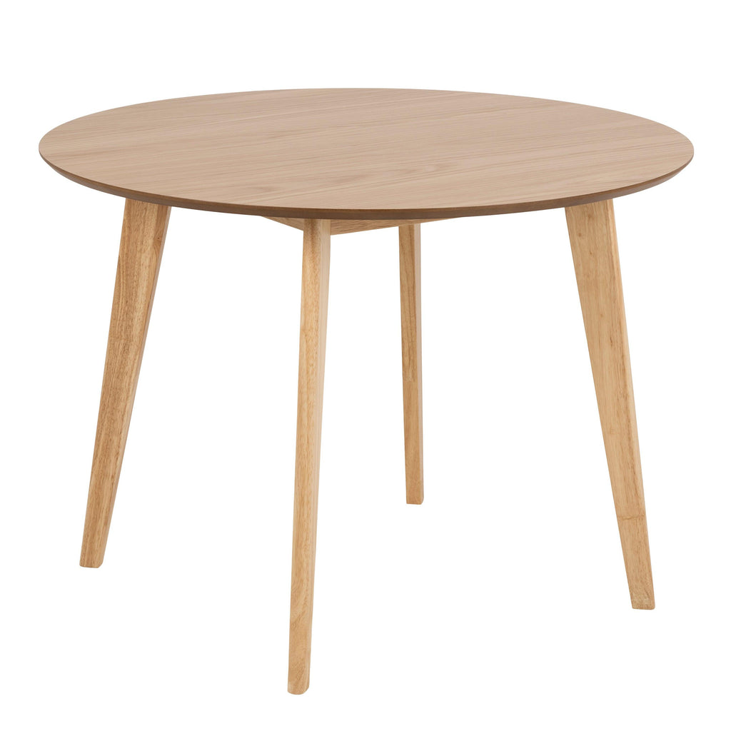 Roxby Round Dining Table in Oak 105cm includes 4 Roxby Dining Chairs in Oak - image 2