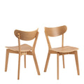 Roxby Round Dining Table in Oak 105cm includes 4 Roxby Dining Chairs in Oak - image 5