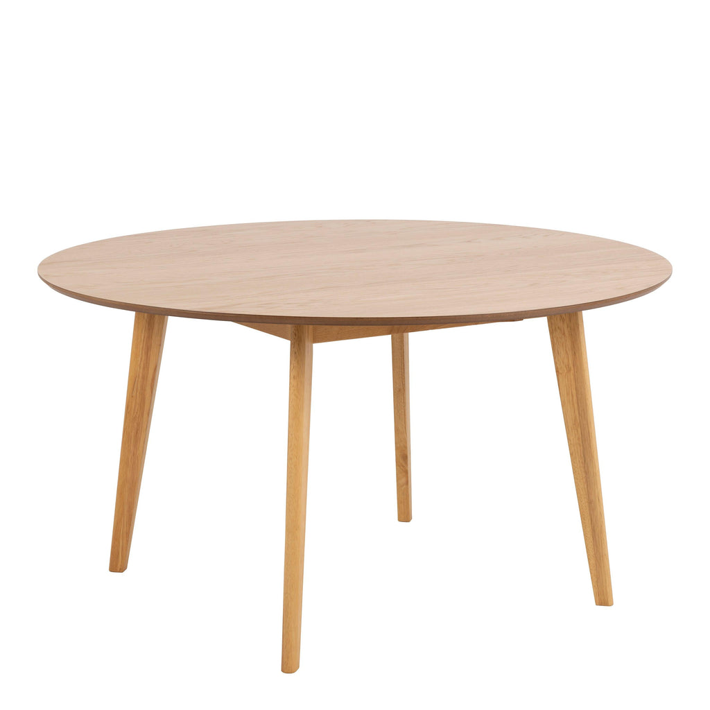 Roxby Round Dining Table in Oak 140cm