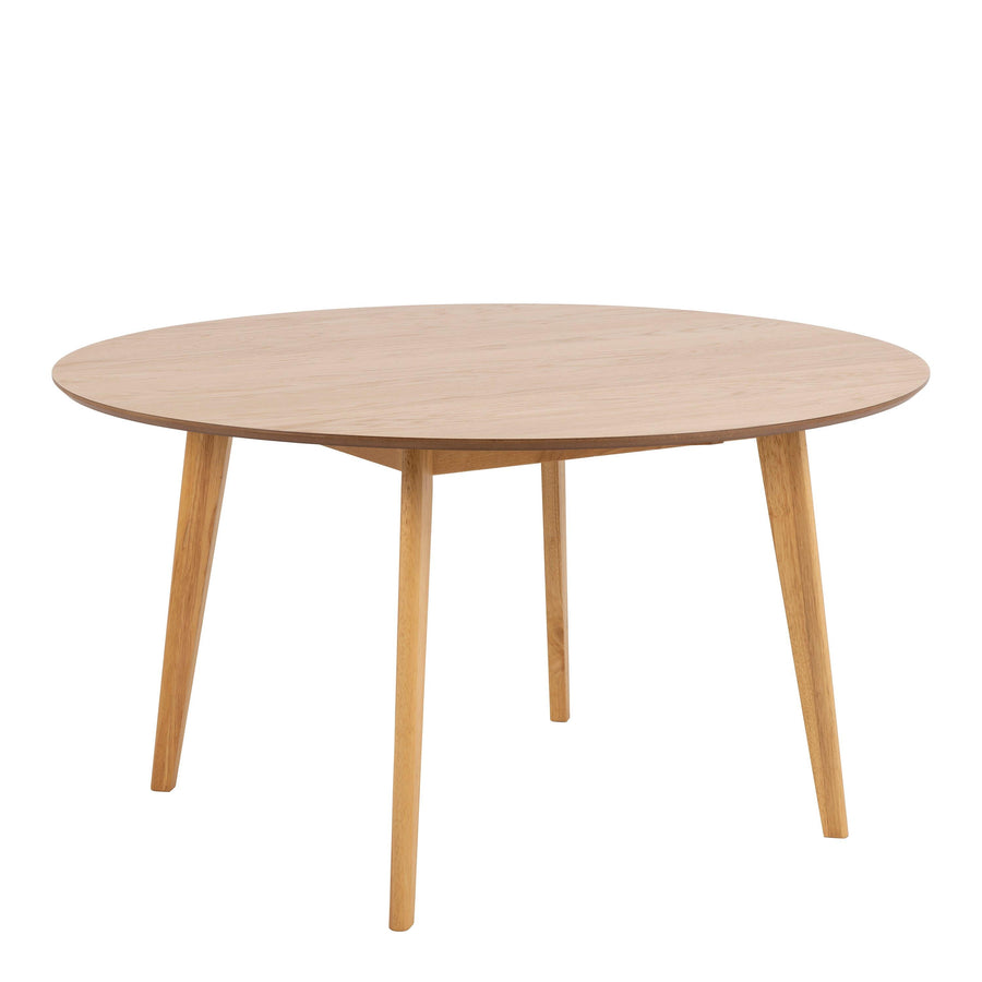 Roxby Round Dining Table in Oak 140cm
