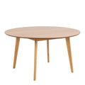 Roxby Round Dining Table in Oak 140cm includes 4 Roxby Dining Chairs in Oak - image 2