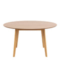 Roxby Round Dining Table in Oak 140cm includes 4 Roxby Dining Chairs in Oak - image 3
