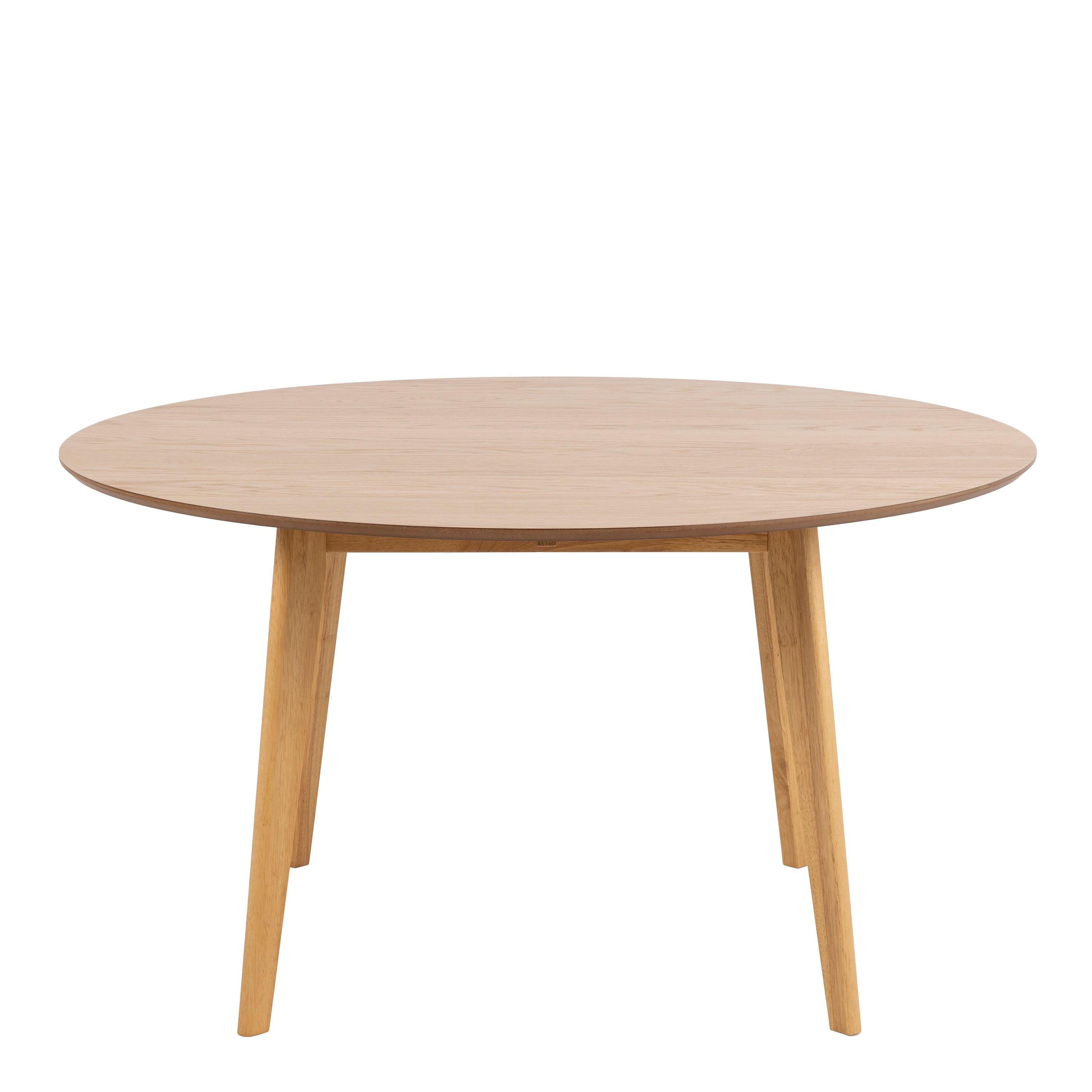 Roxby Round Dining Table in Oak 140cm includes 4 Roxby Dining Chairs in Oak - image 3