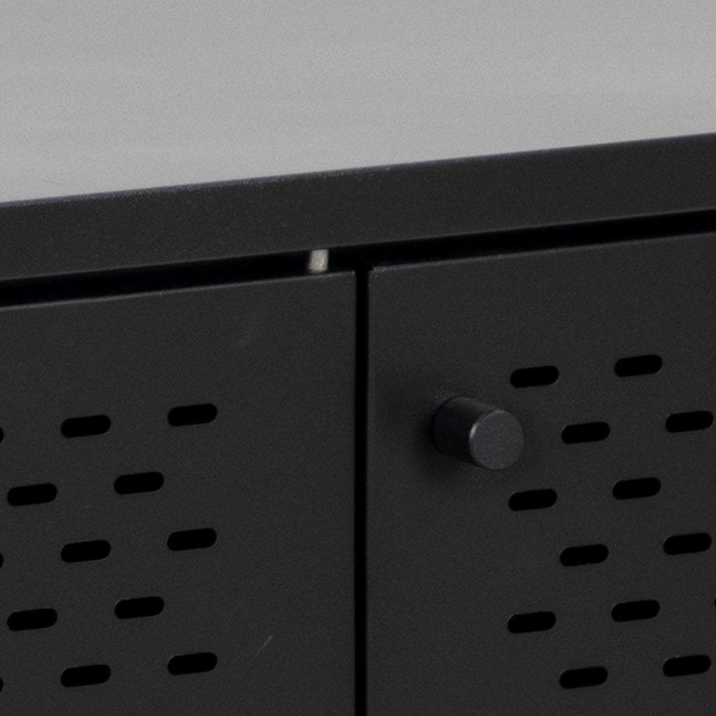 Newcastle 3 Door Sideboard in Matt Black - image 10