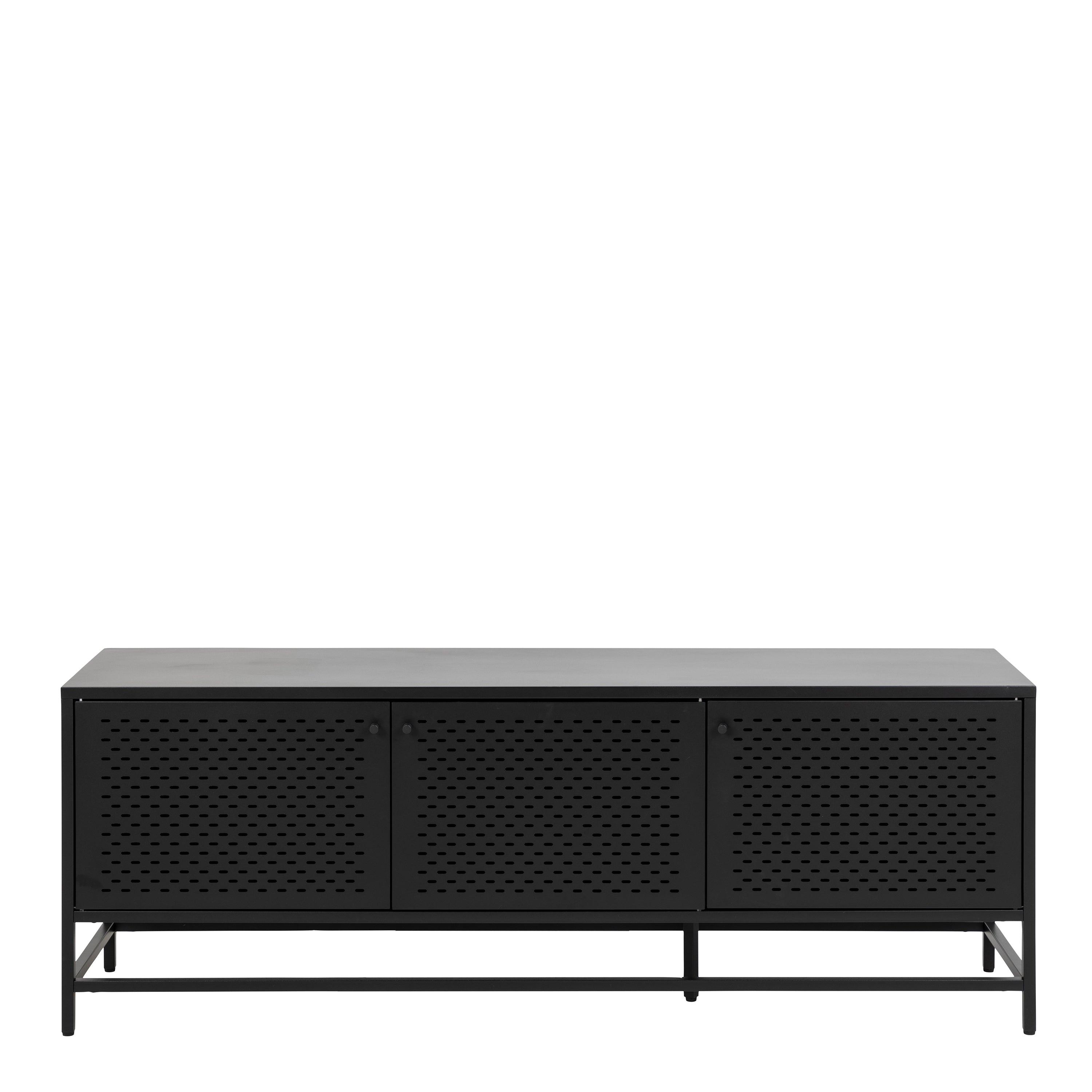 Newcastle 3 Door Sideboard in Matt Black - image 2
