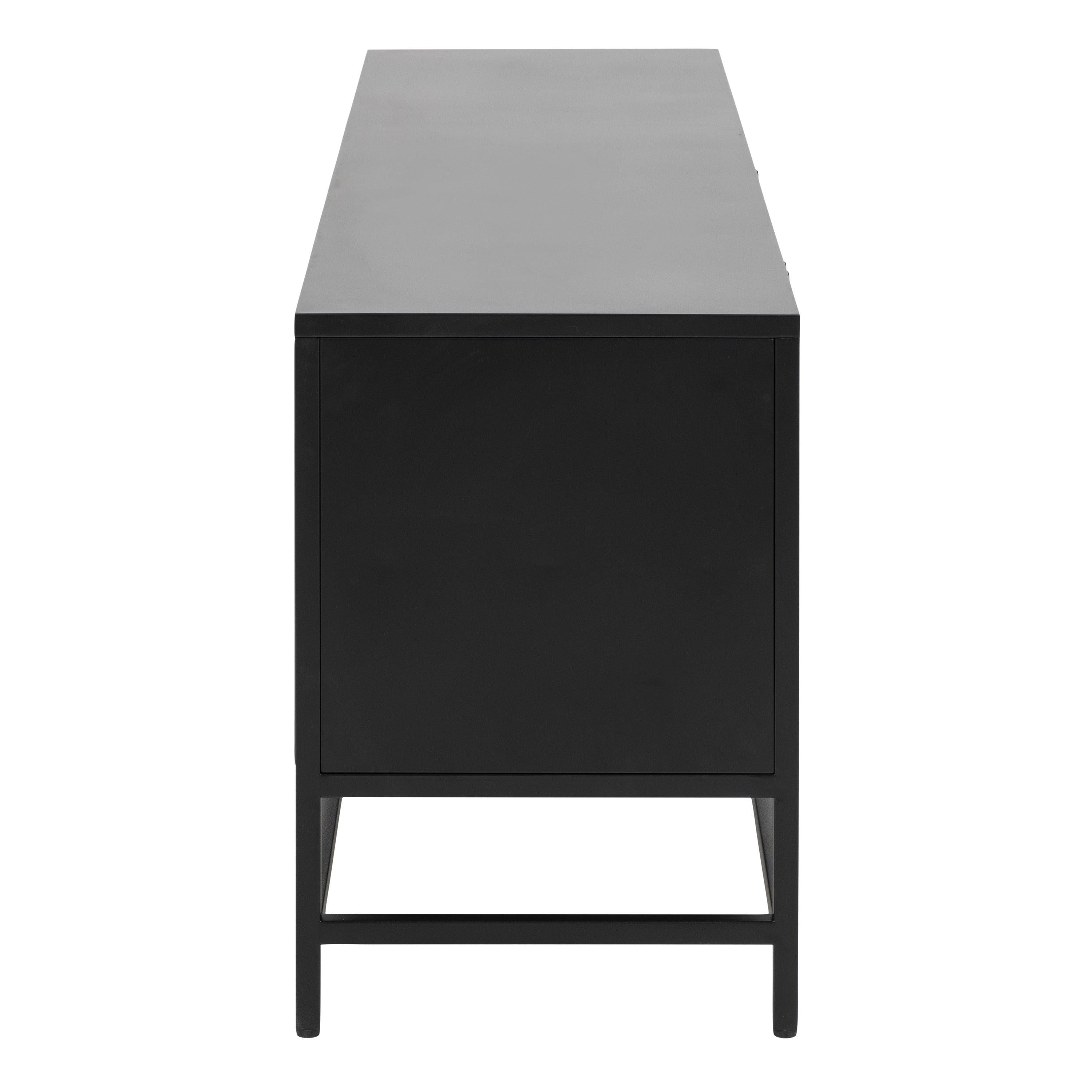 Newcastle 3 Door Sideboard in Matt Black - image 3