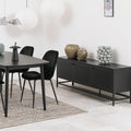 Newcastle 3 Door Sideboard in Matt Black - image 5
