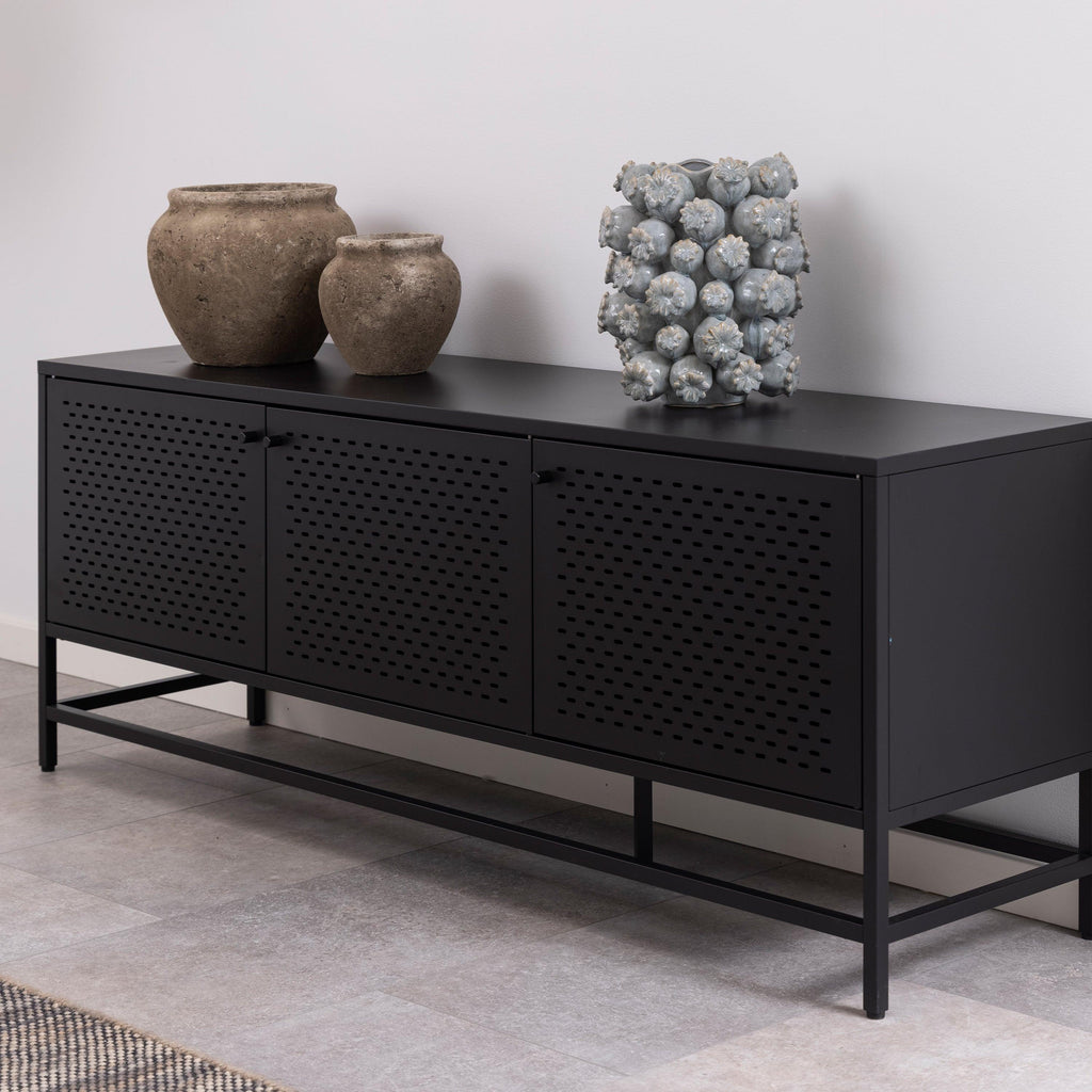 Newcastle 3 Door Sideboard in Matt Black - image 7