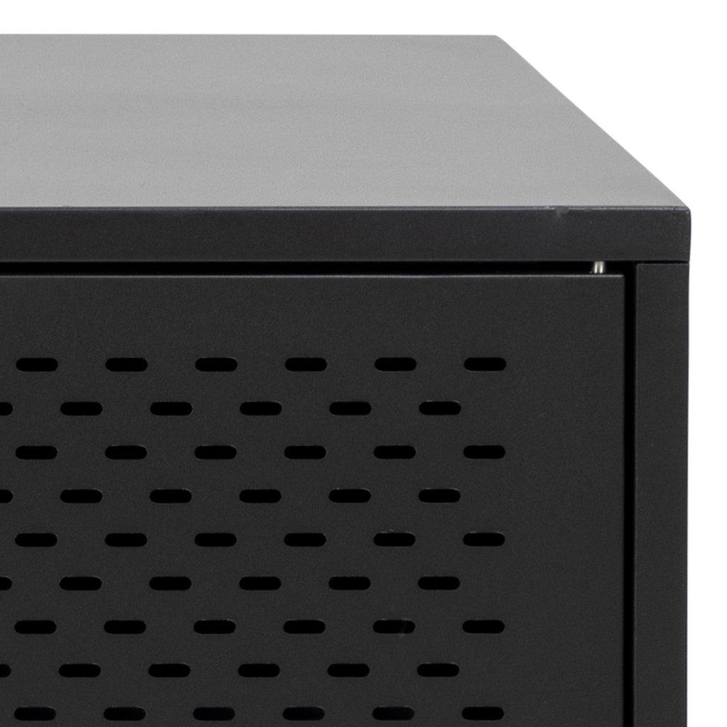 Newcastle 3 Door Sideboard in Matt Black - image 8