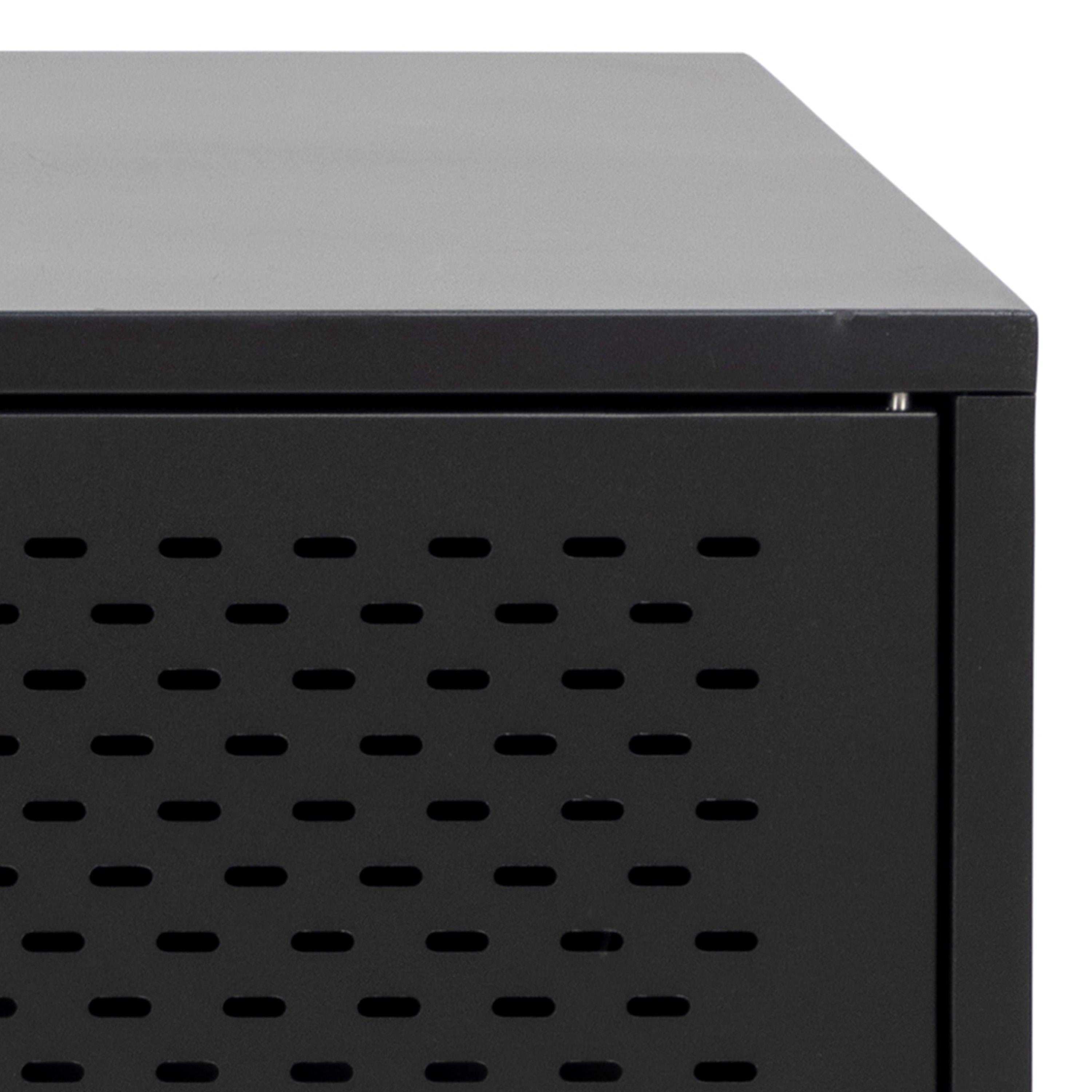 Newcastle 3 Door Sideboard in Matt Black - image 8