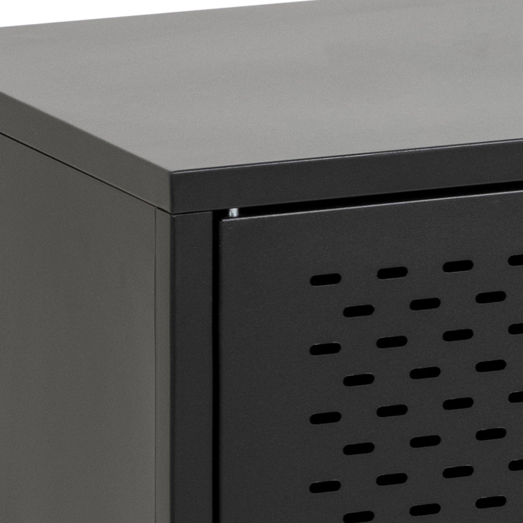 Newcastle 3 Door Sideboard in Matt Black - image 9