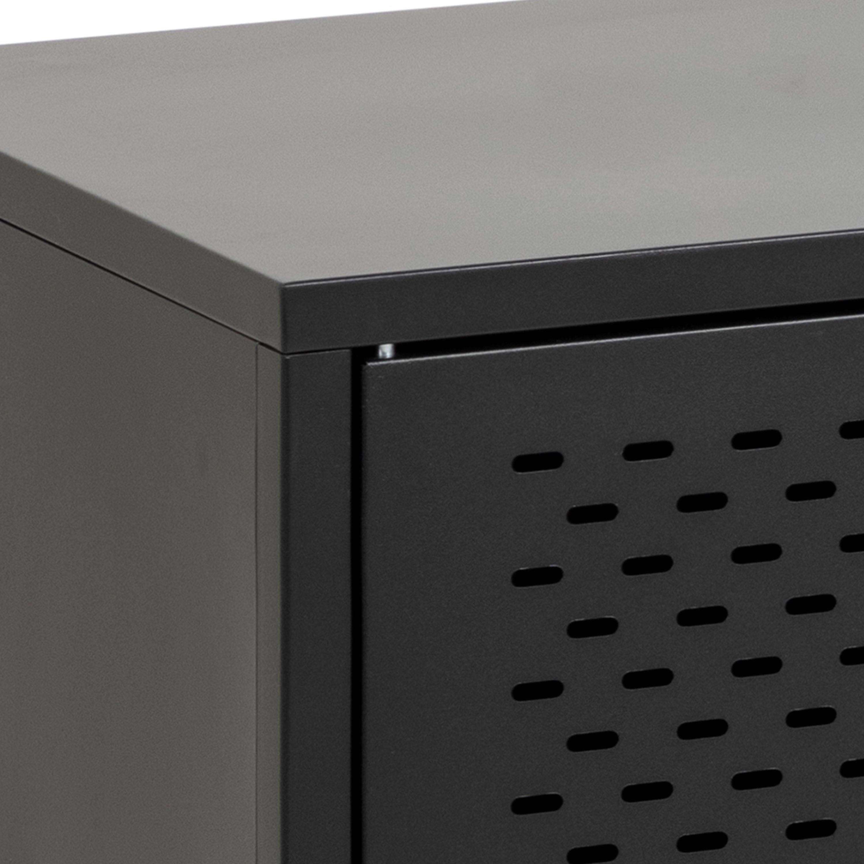 Newcastle 3 Door Sideboard in Matt Black - image 9