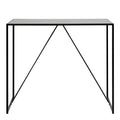 Seaford Black Metal Bar Table with Black Ash Top - image 2