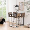 Seaford Black Metal Bar Table with Black Ash Top - image 5