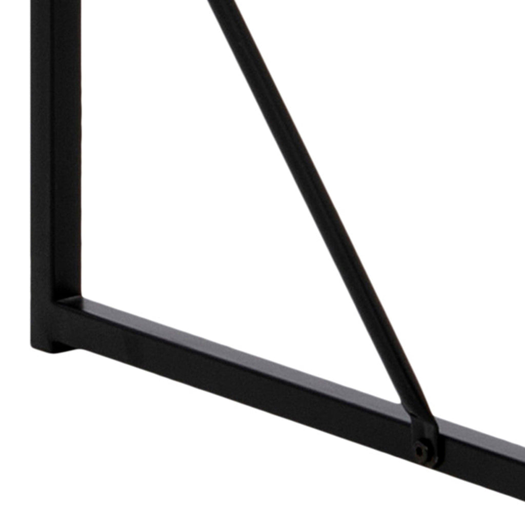 Seaford Black Metal Bar Table with Black Ash Top - image 9