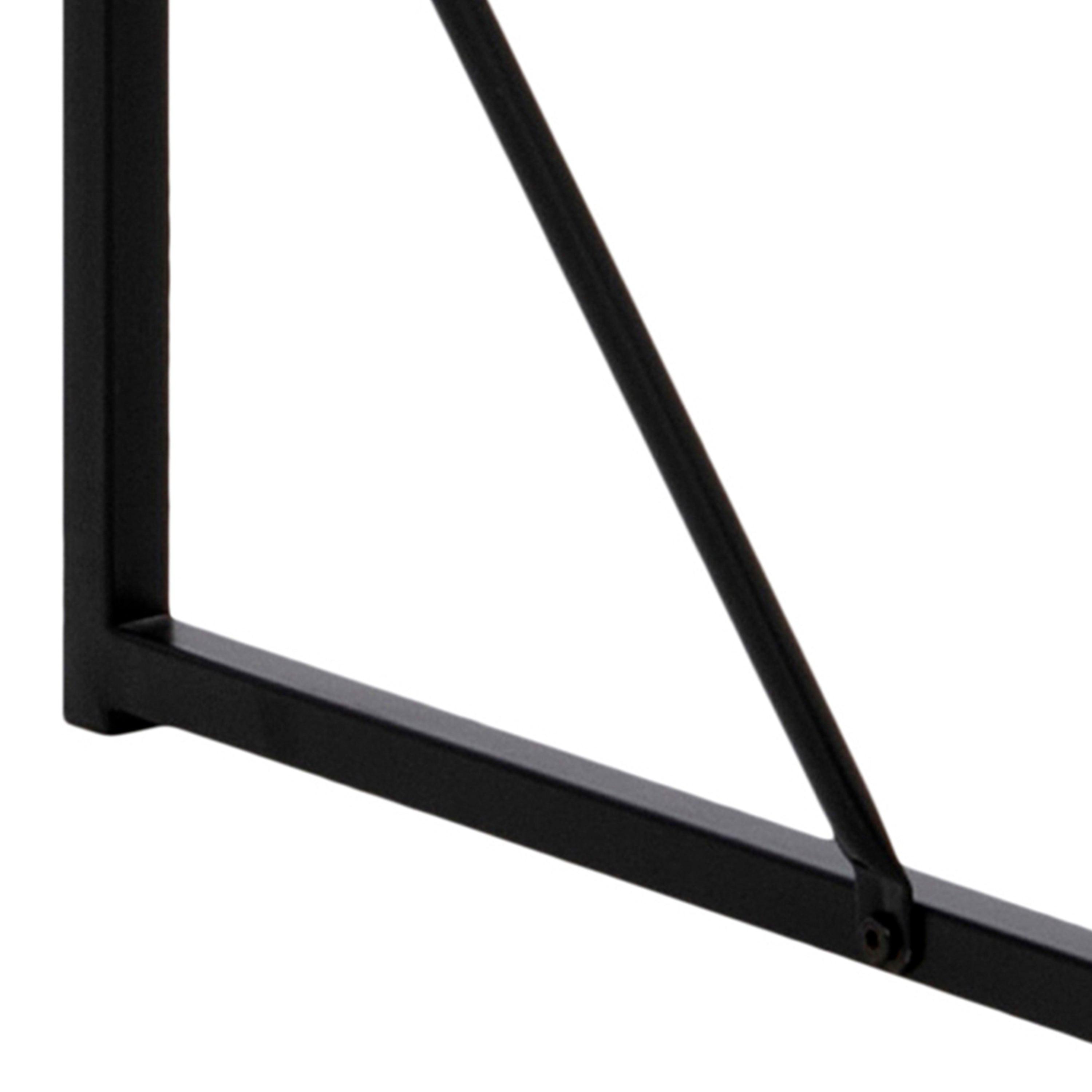 Seaford Black Metal Bar Table with Black Ash Top - image 9