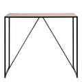 Seaford Black Metal Bar Table with Oak Top - image 2