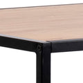 Seaford Black Metal Bar Table with Oak Top - image 5