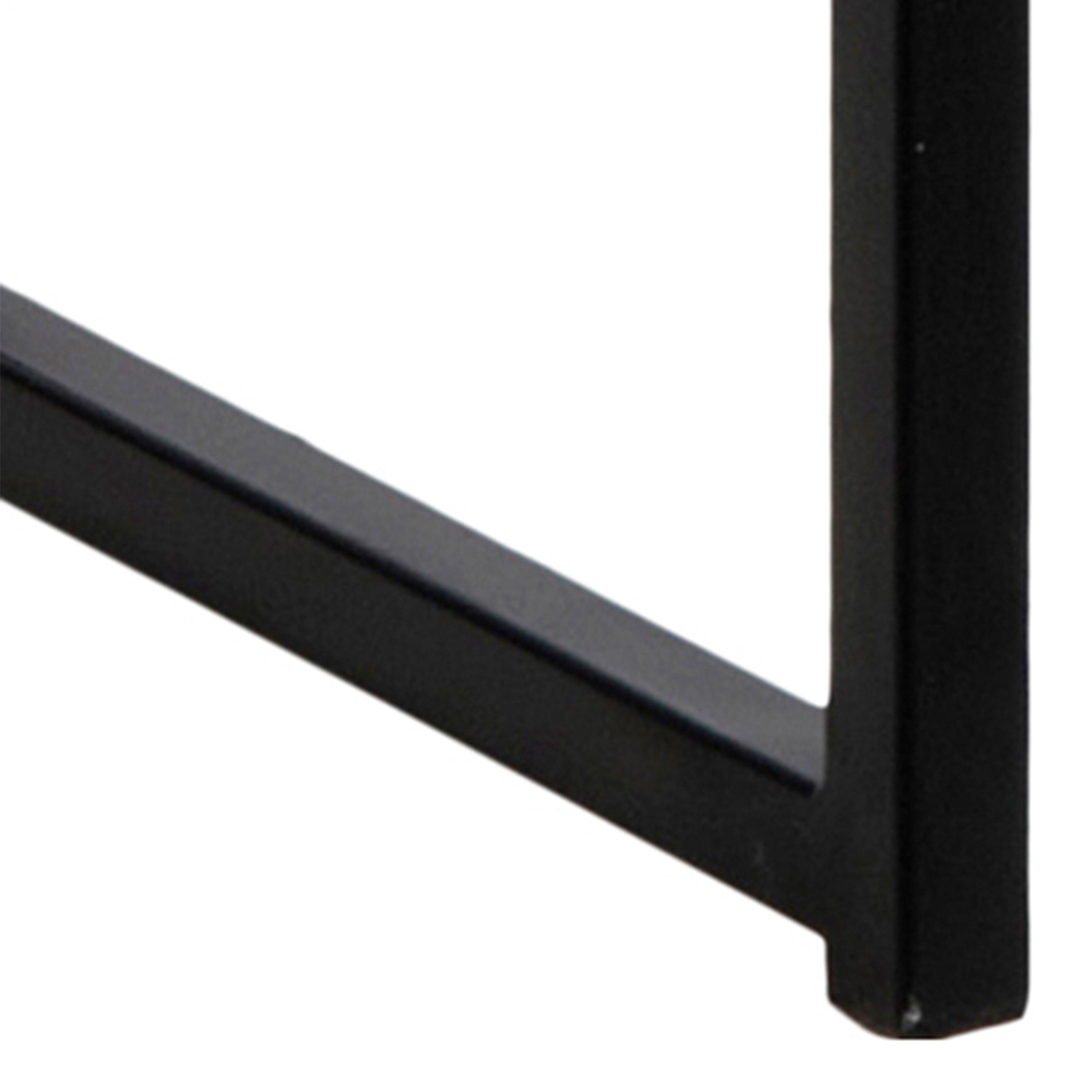 Seaford Black Metal Bar Table with Oak Top - image 7