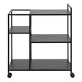 Newcastle Serving Trolley in Matt Black - image 2