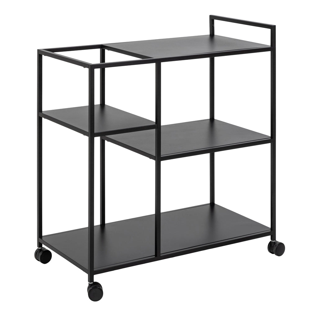 Newcastle Serving Trolley in Matt Black - image 3