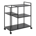 Newcastle Serving Trolley in Matt Black - image 3