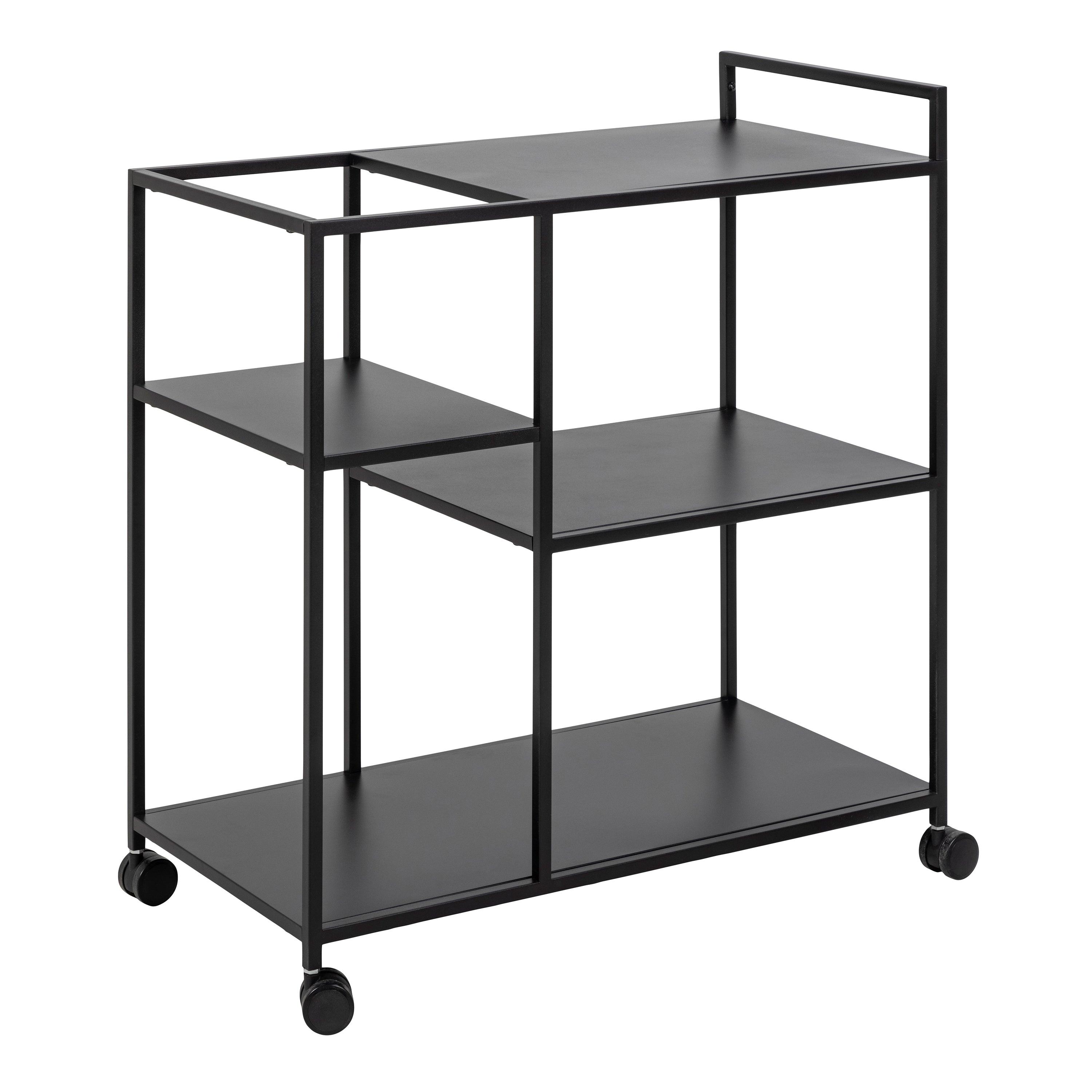 Newcastle Serving Trolley in Matt Black - image 3
