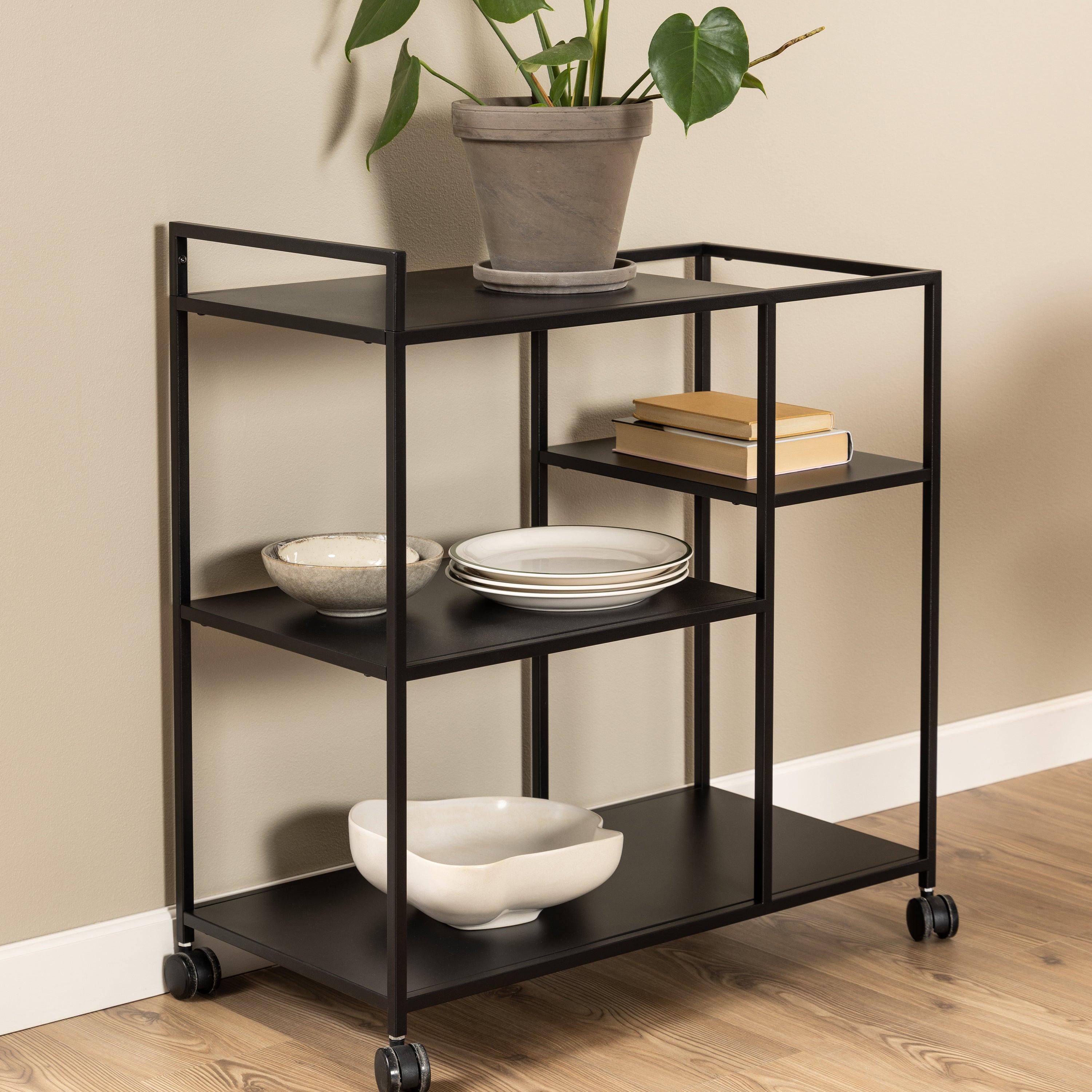 Newcastle Serving Trolley in Matt Black - image 6