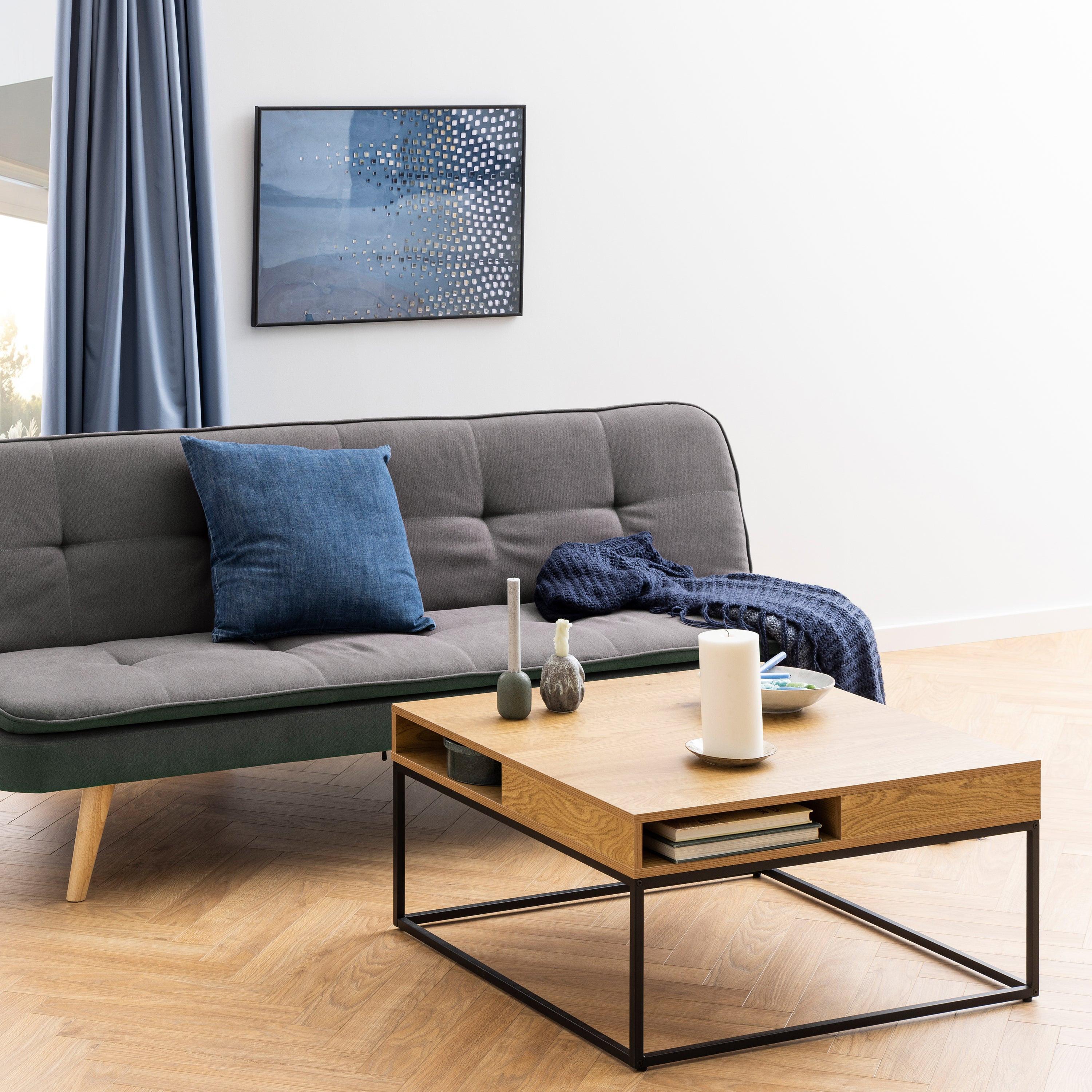 Willford Coffee Table in Oak & Black - image 3