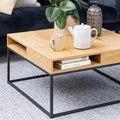 Willford Coffee Table in Oak & Black - image 4