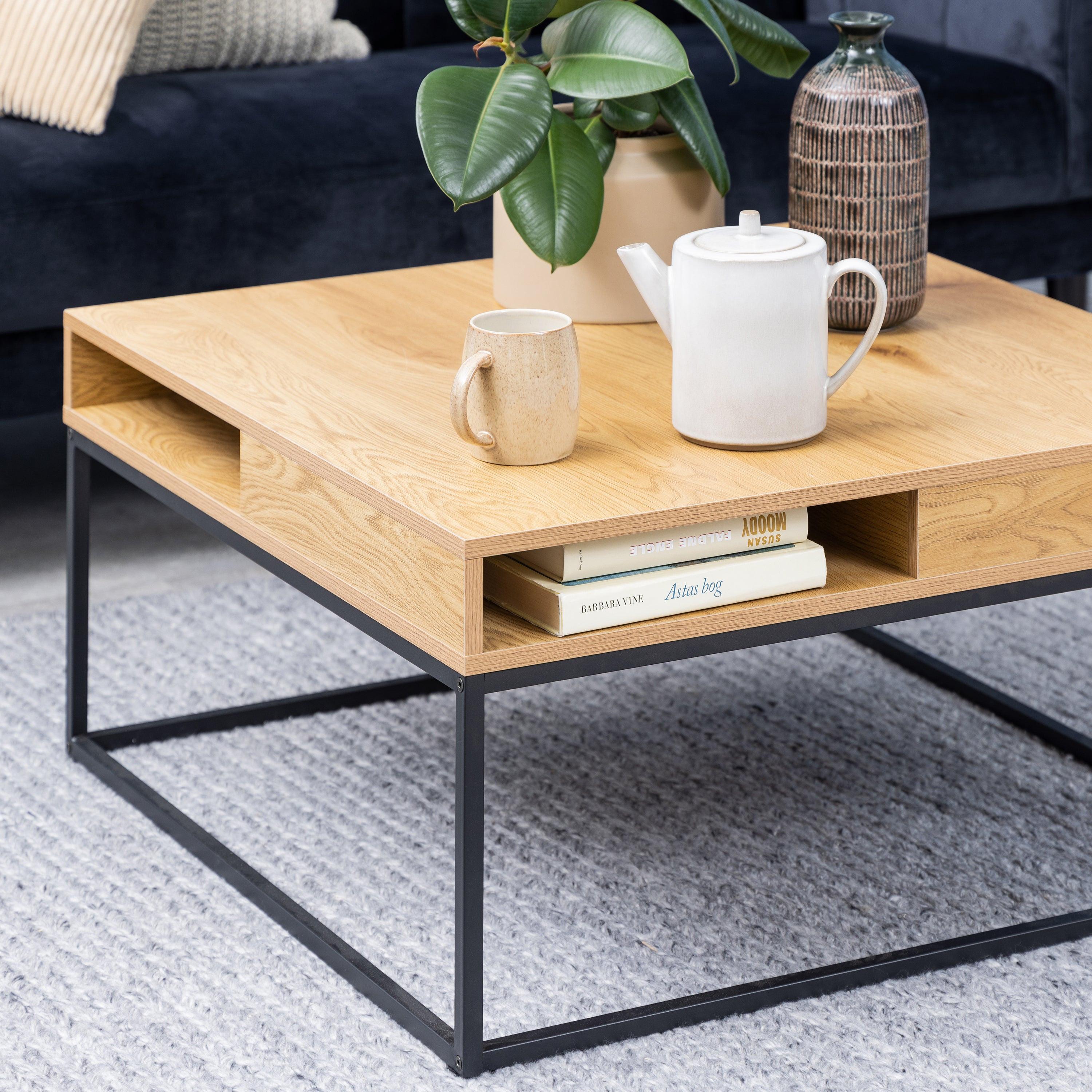 Willford Coffee Table in Oak & Black - image 4
