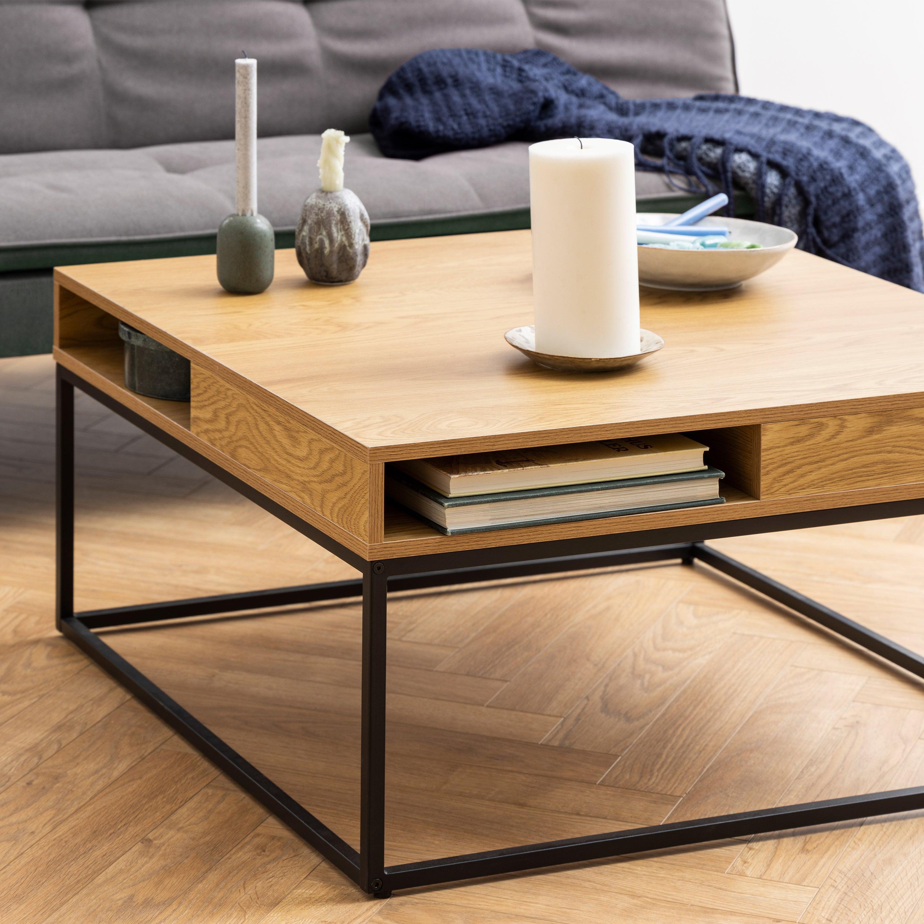 Willford Coffee Table in Oak & Black - image 5