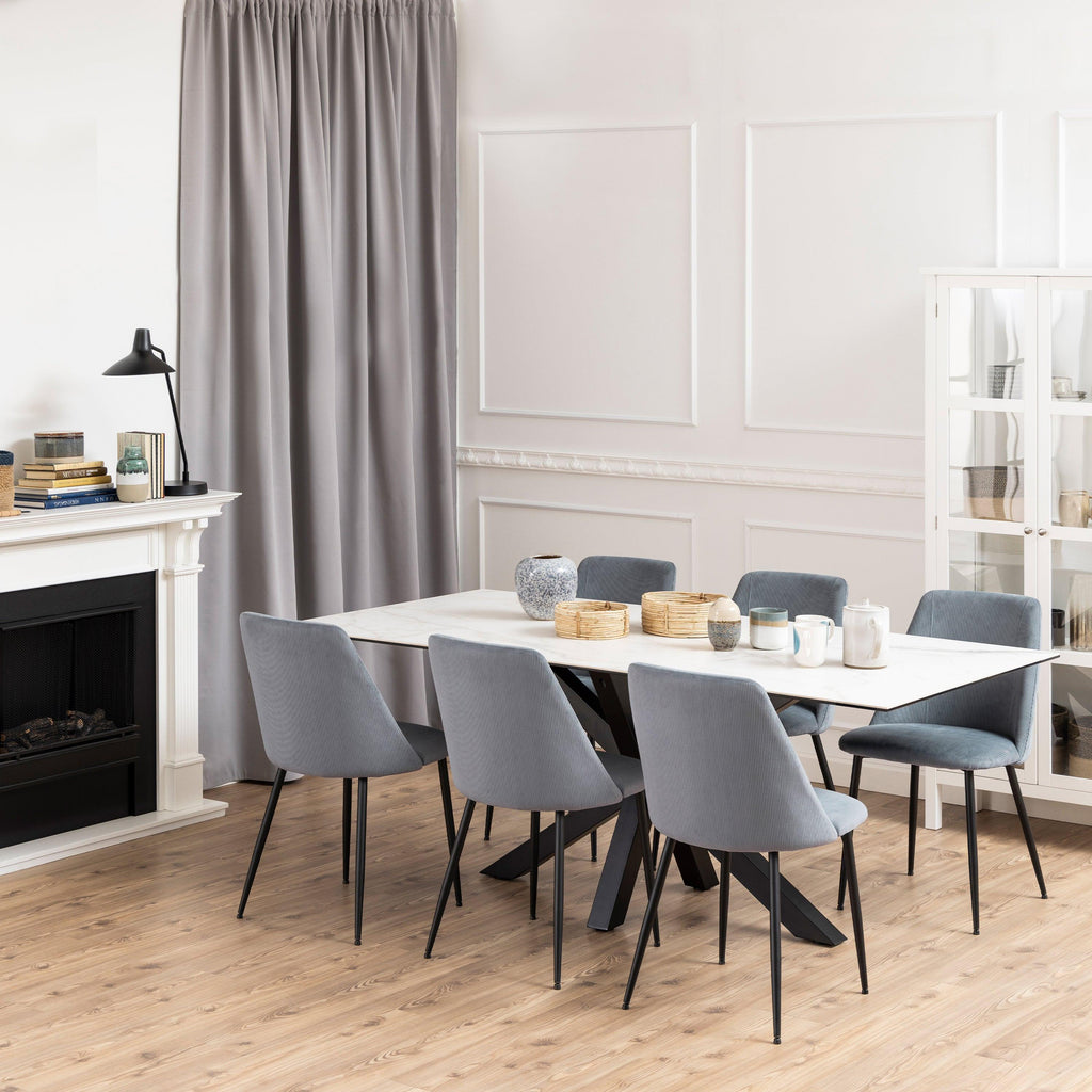 Ines Dining Chair in Grey Set of 4 - image 4
