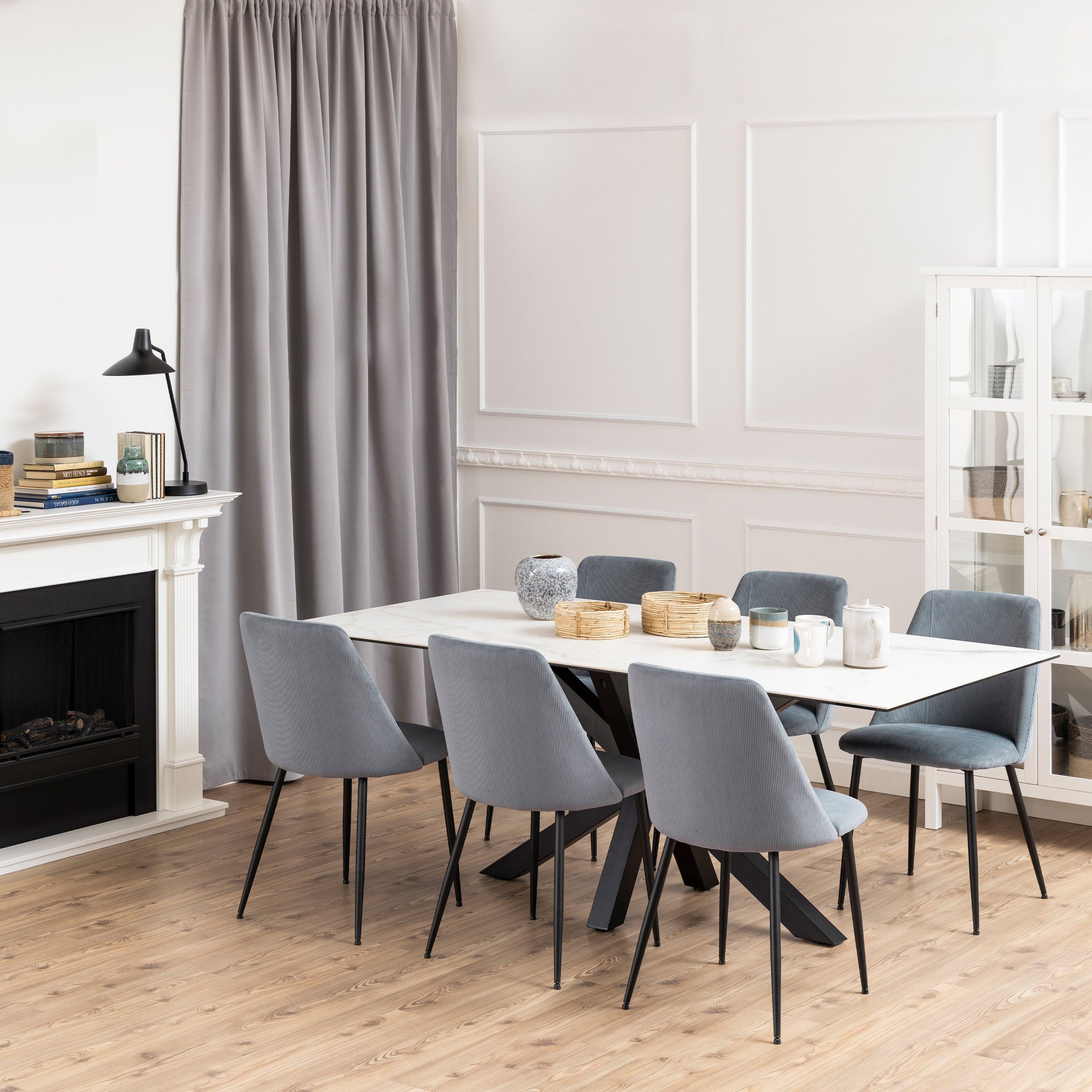 Ines Dining Chair in Grey Set of 4 - image 4