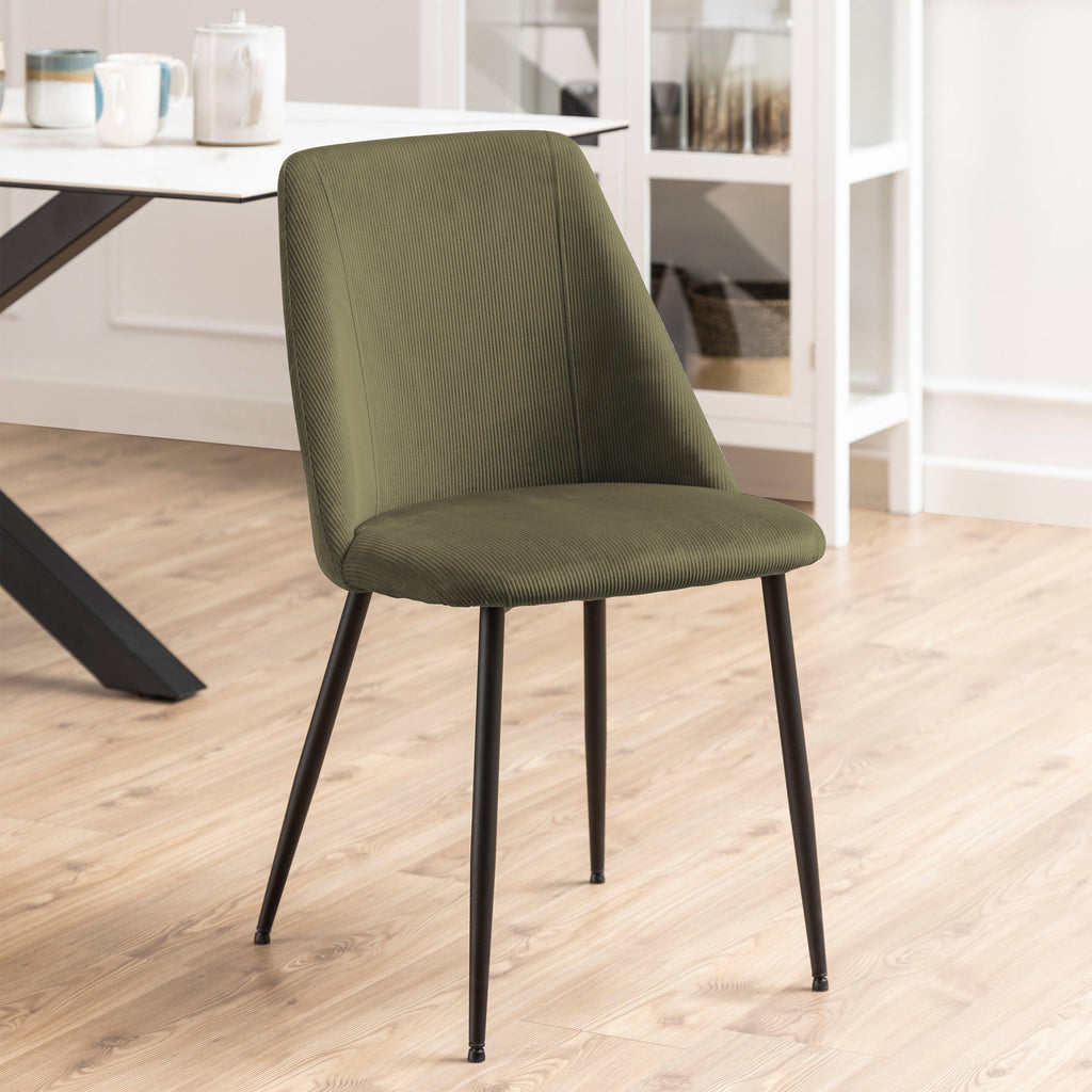 Ines Dining chair in Olive Green Set of 4 - image 6
