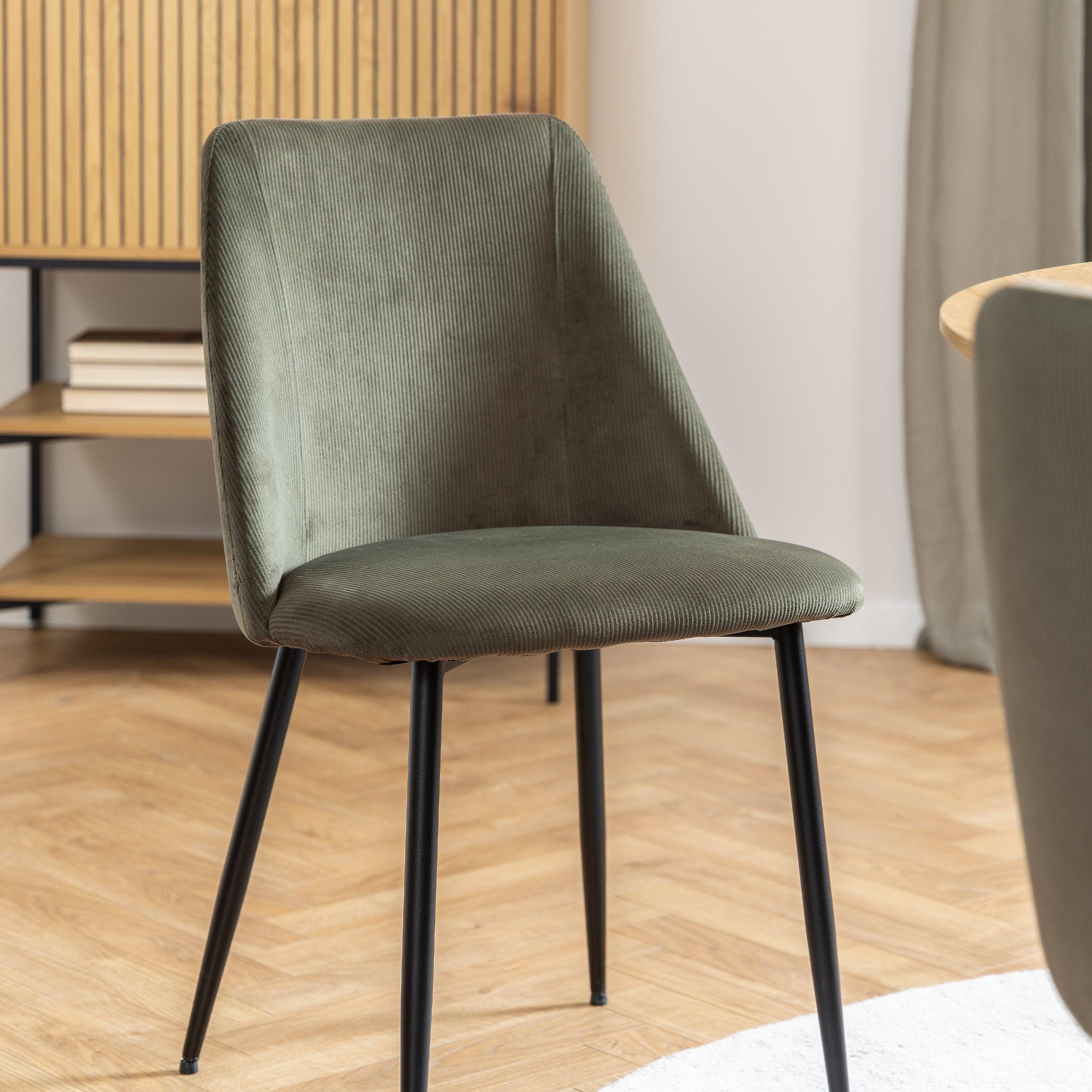 Ines Dining chair in Olive Green Set of 4 - image 7