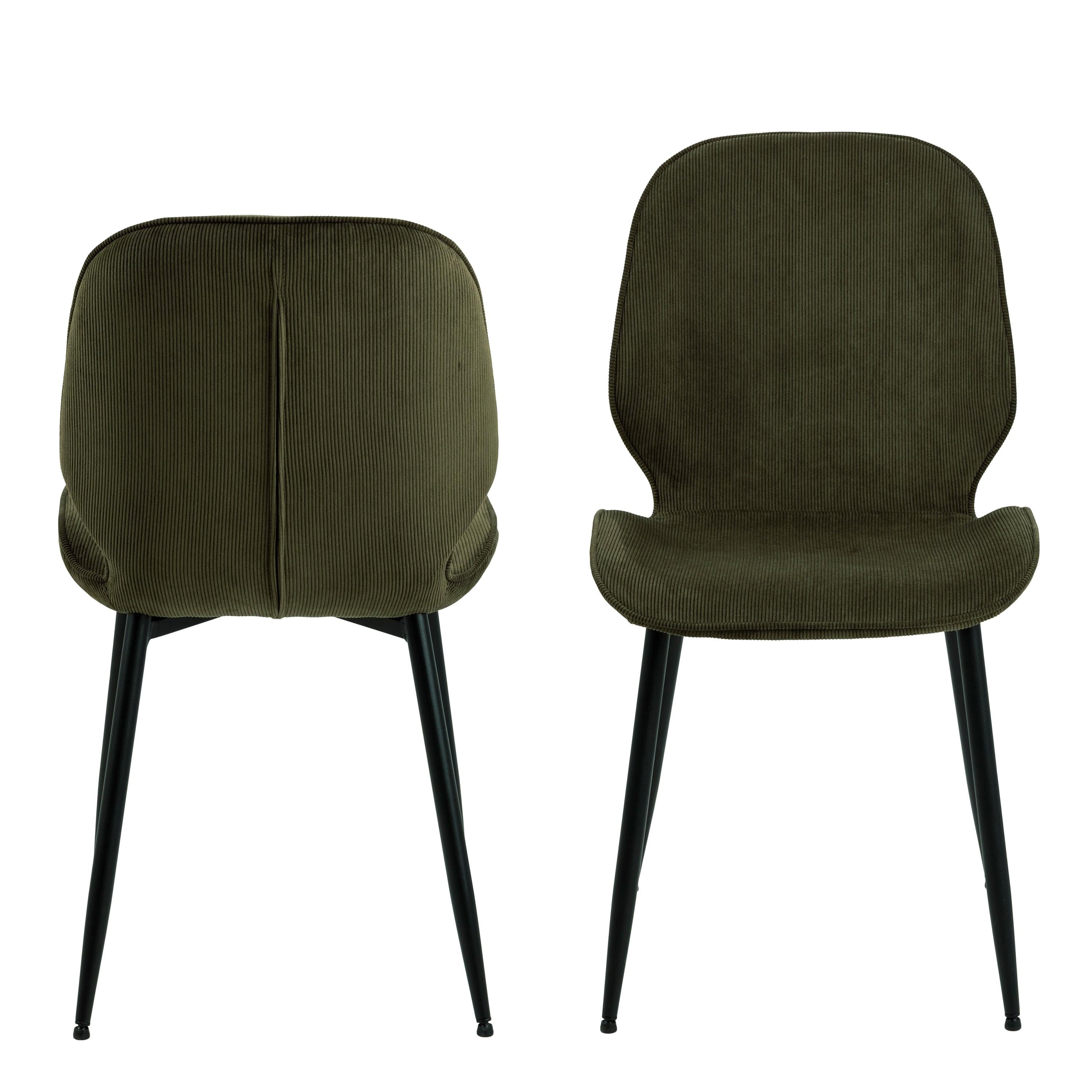 Femke Dining Chair in Olive Green Set of 4 - image 2