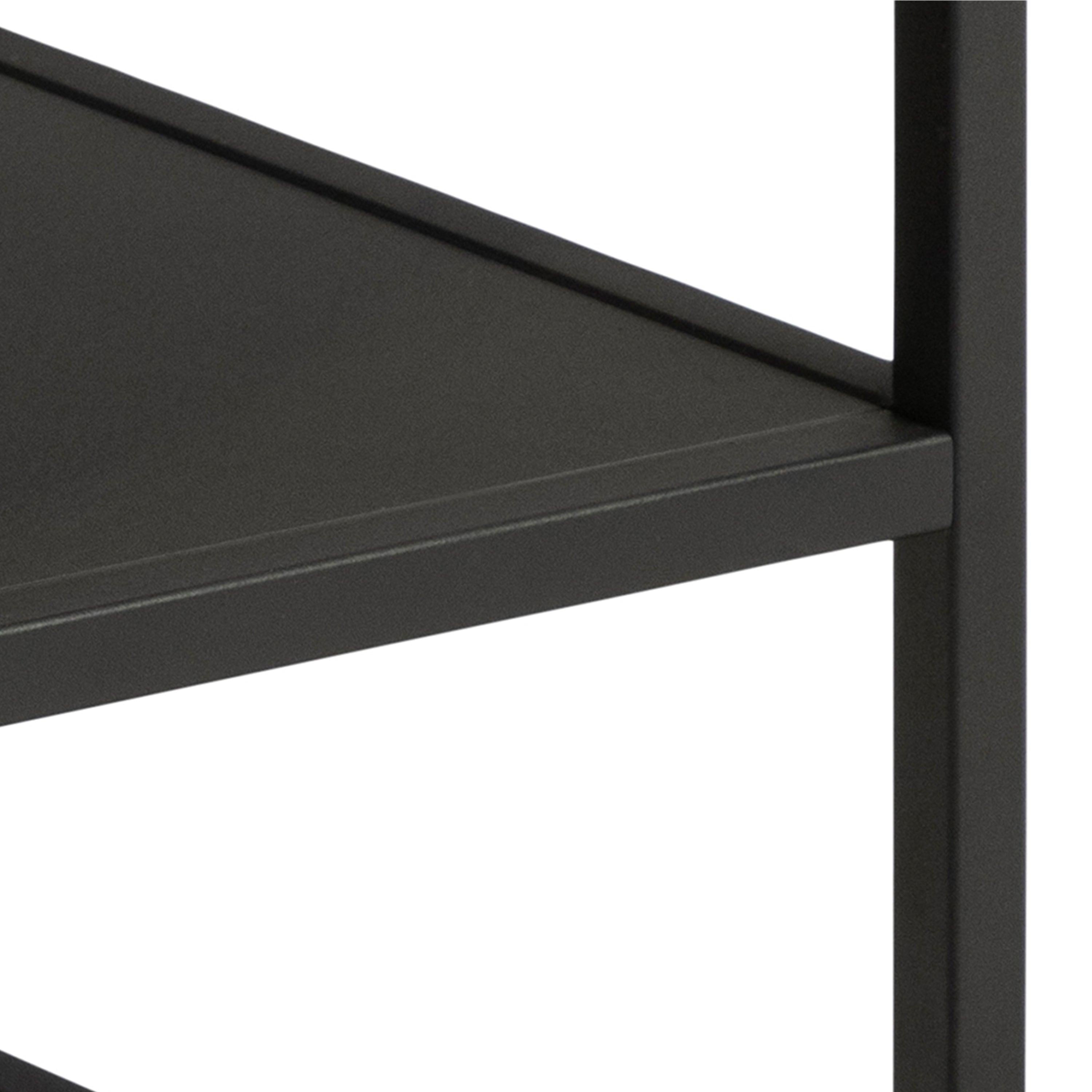 Gila Square Coffee Table with Open Shelf in Oak & Black - image 7