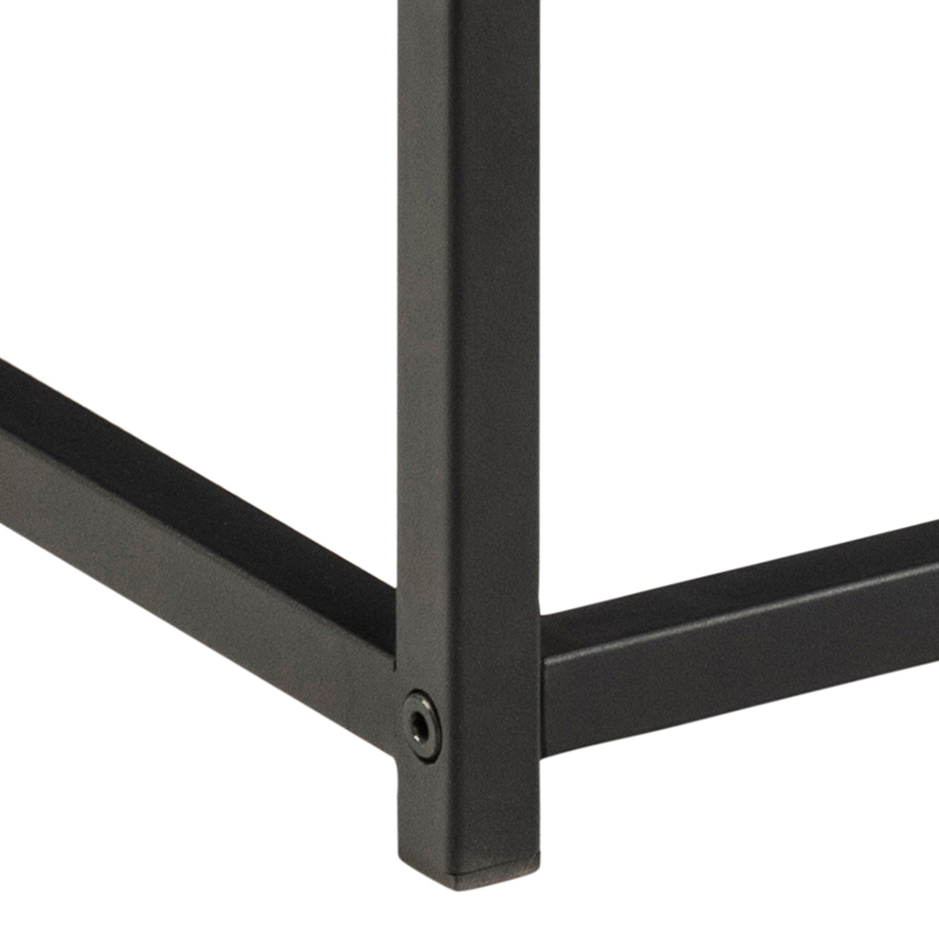 Gila Square Coffee Table with Open Shelf in Oak & Black - image 8