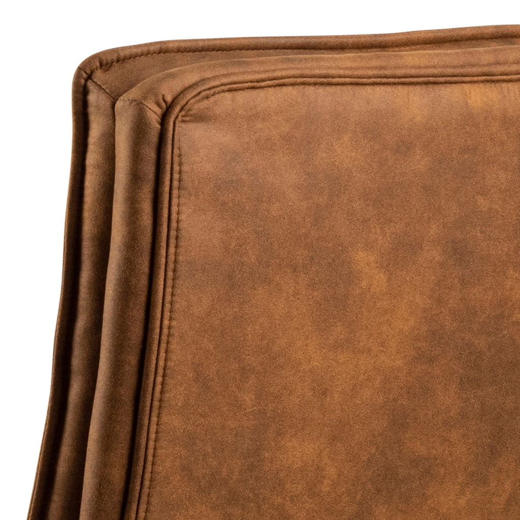 Brad Swivel Office/Desk Chair with Armrest in Brown - image 6