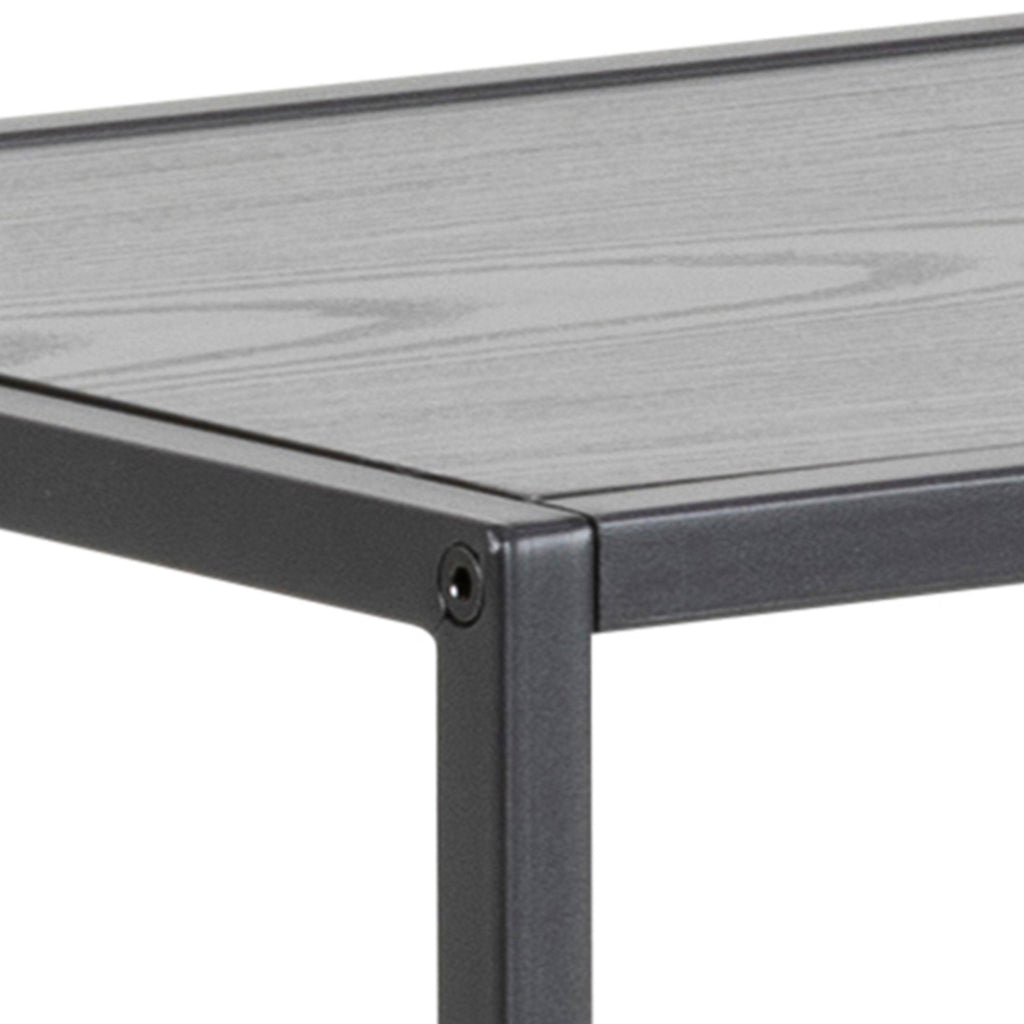 Seaford Console Table with 2 Shelves in Black - image 4