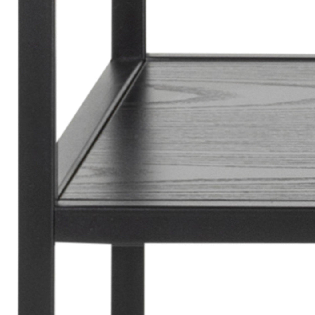 Seaford Console Table with 2 Shelves in Black - image 5