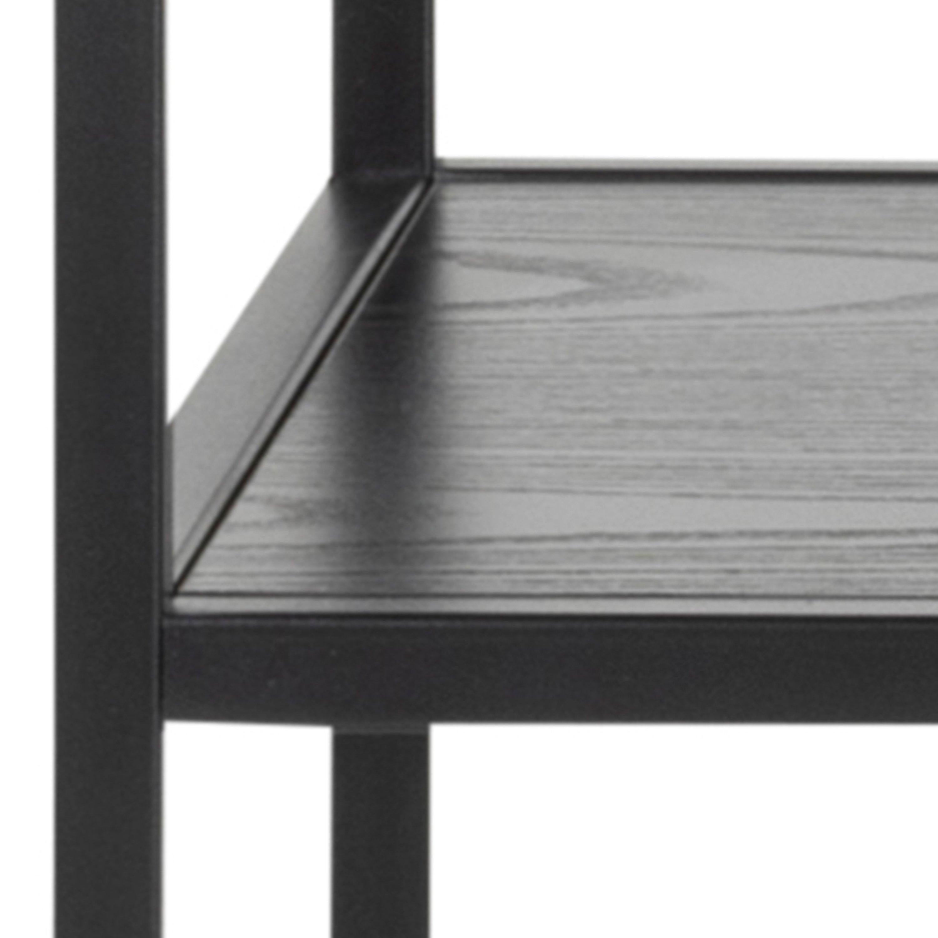 Seaford Console Table with 2 Shelves in Black - image 5