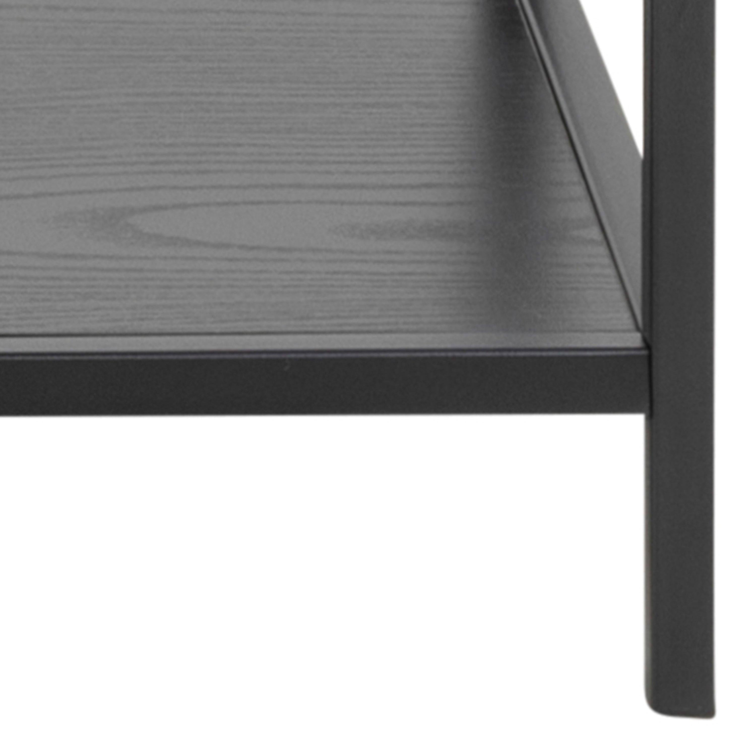 Seaford Console Table with 2 Shelves in Black - image 6