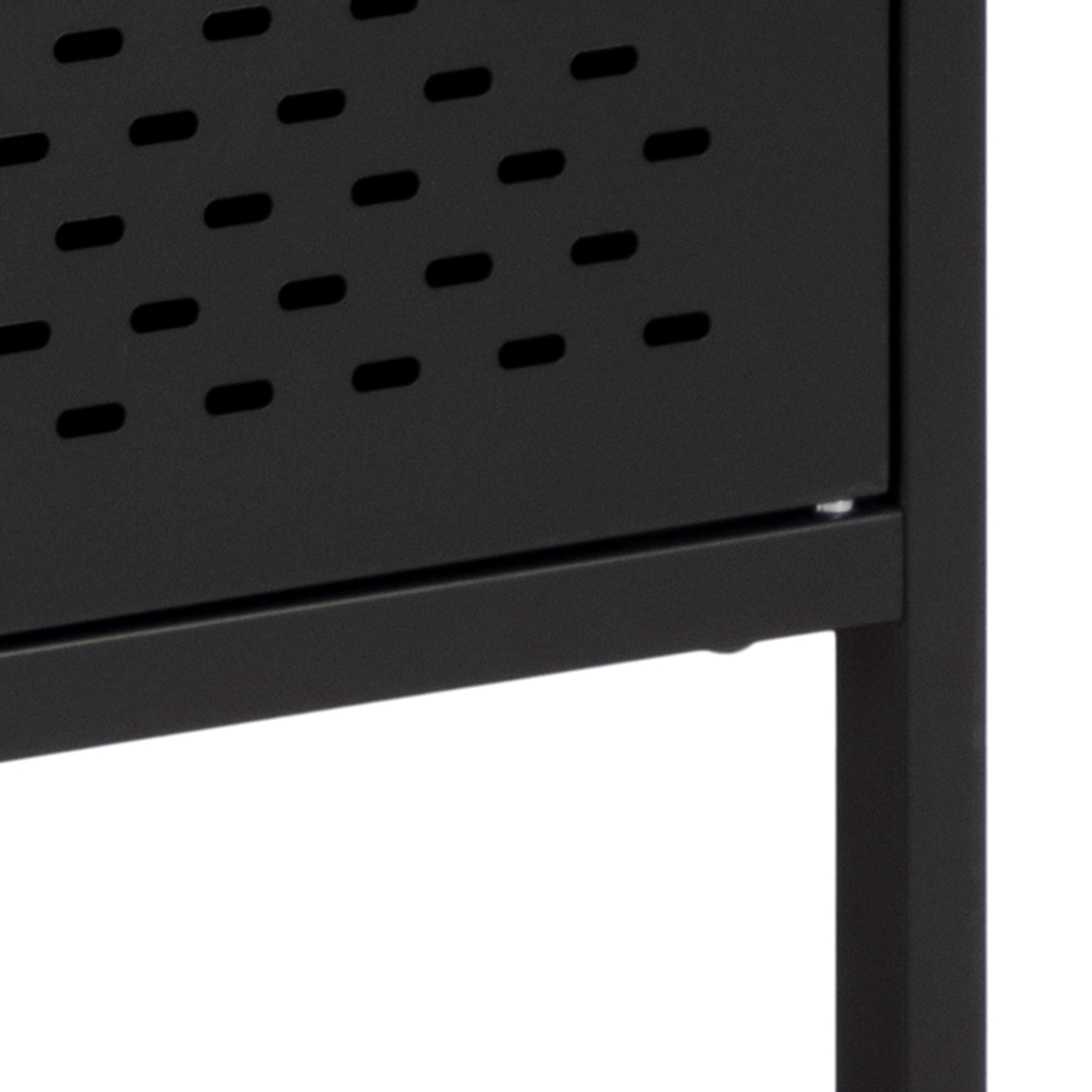 Newcastle 3 Door Raised Sideboard in Matt Black - image 11