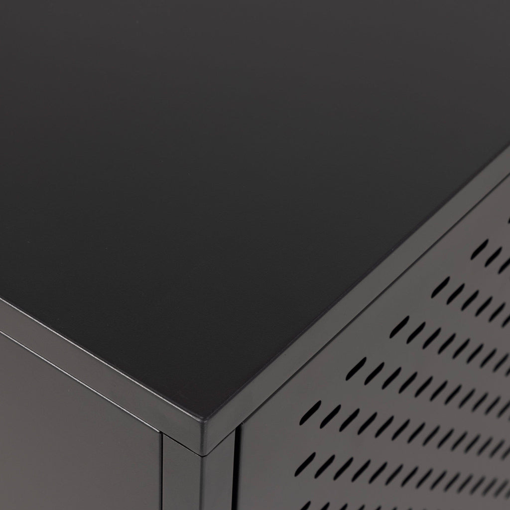 Newcastle 3 Door Raised Sideboard in Matt Black - image 7