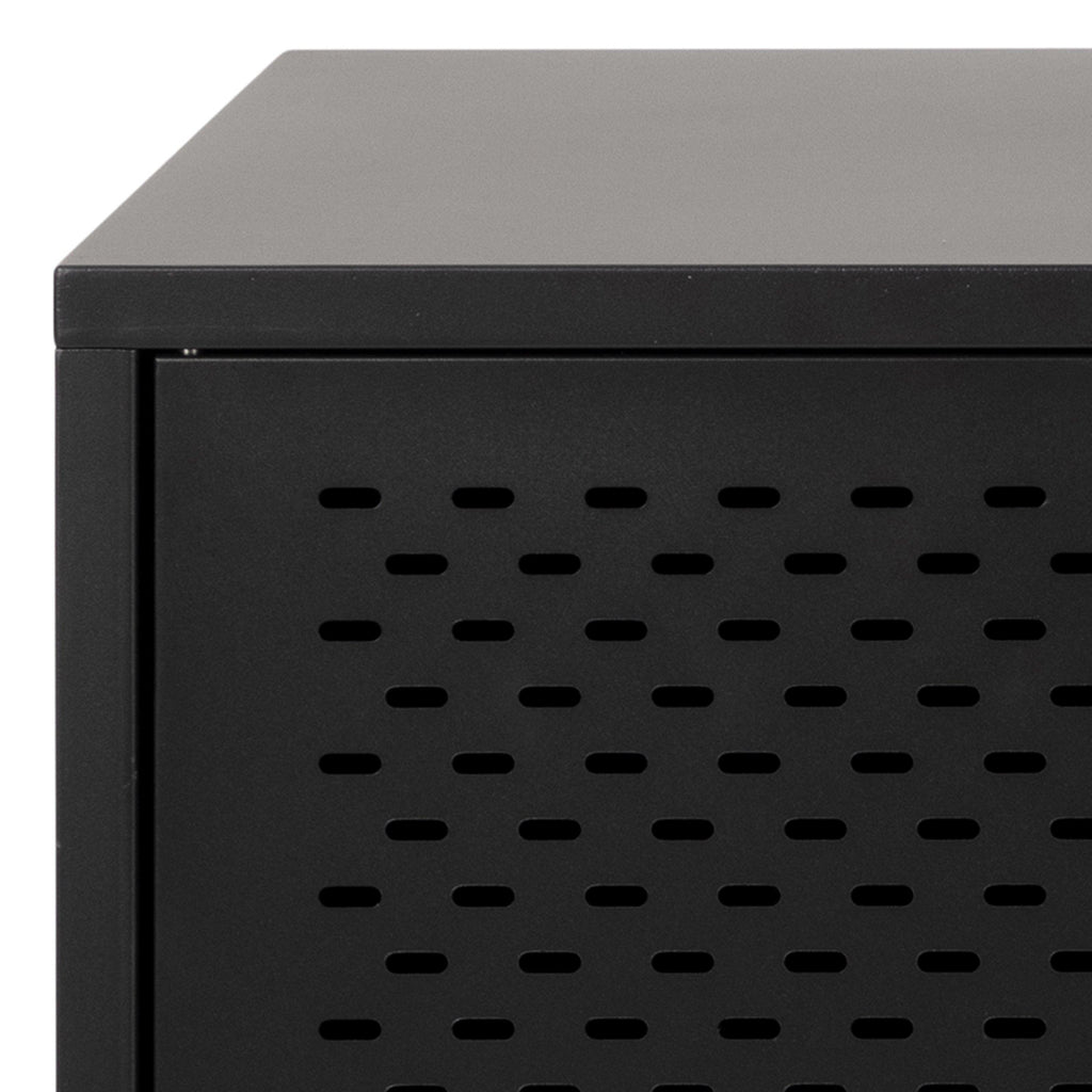 Newcastle 3 Door Raised Sideboard in Matt Black - image 9