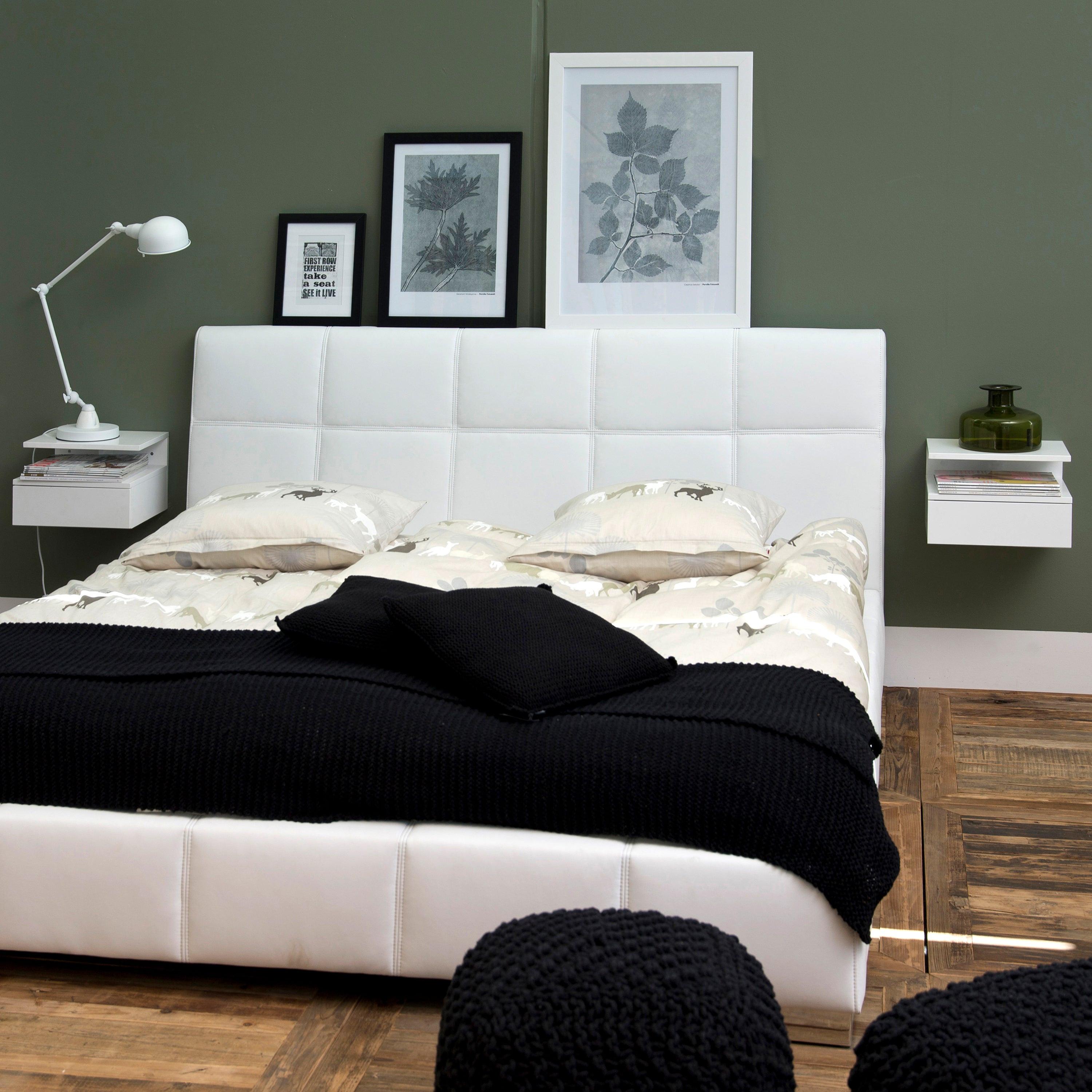 Ashlan Bedside Table with 1 Drawer in White - image 7