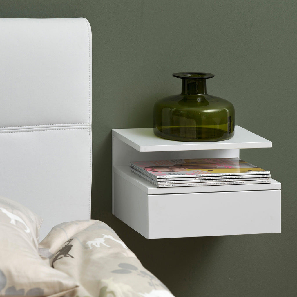 Ashlan Bedside Table with 1 Drawer in White - image 8