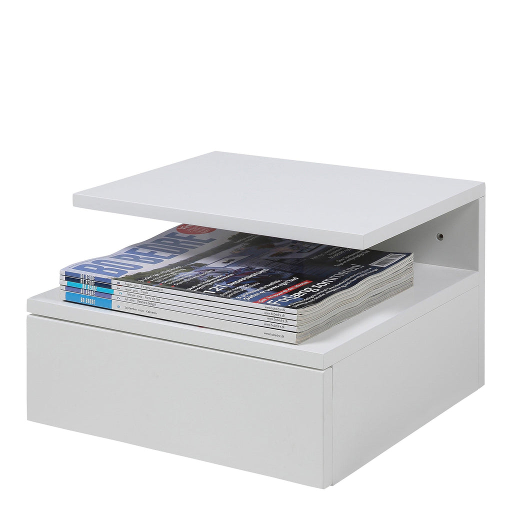 Ashlan Bedside Table with 1 Drawer in White - image 3